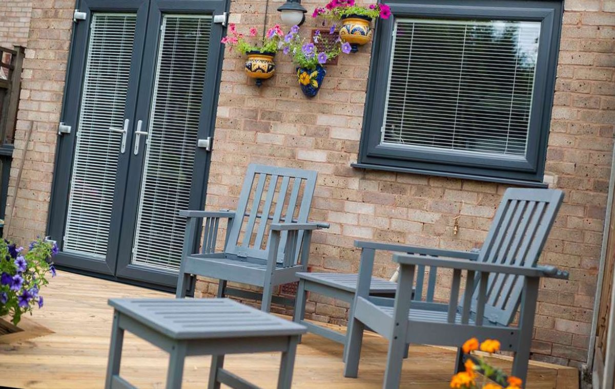 grey upvc windows