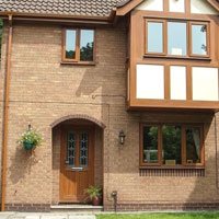 light oak upvc windows