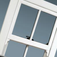 White Vertical Sliding Window
